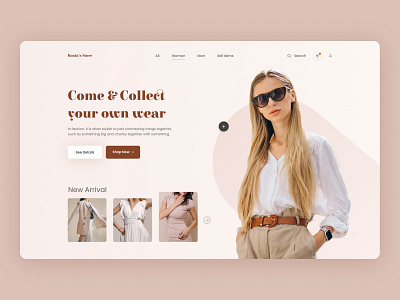 Rozia's Store- Fashion Landing Page