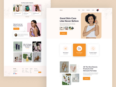 Cueva- Skin Care Landing Page