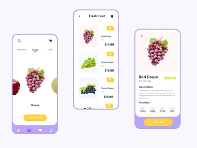 App Fruit For You app branding delivery app design food app mobile ui ux web