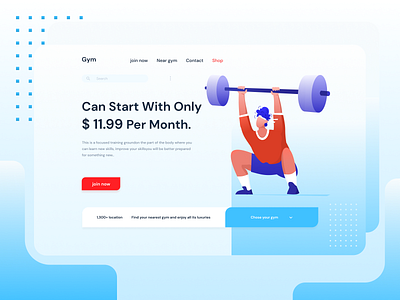 Gym animation design figma fitness flat gym illustration men ui ux vector