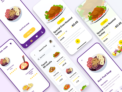Restauran app animation app delivery app design eat food and drink icon illustration meet mobile restaurant ui ux vegetable web