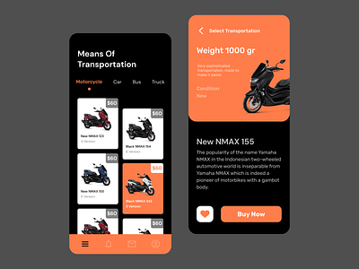 Means Of Transportation app delivery app design icon illustration mobile ui ux