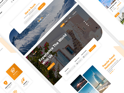 Travelify-Landing Page design ui web