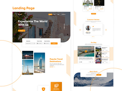 Travelify-Landing Page design ui web