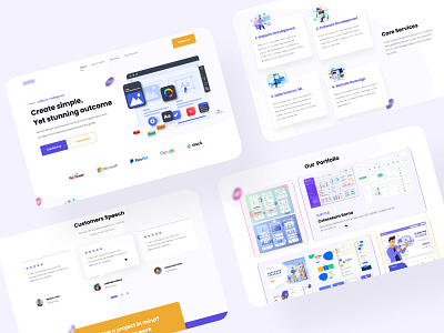 Agency Landing Page agency agency landing page creative agency design design trend digital agenc digital agency landing page dribbble figma illustration landing page landing page design ui uiux uiux design user experience design web agency web agency landing page web design website design