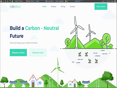 Green World Landing Page agency desktop dribbble flat design future green green world green world landing page homepage illustration landing page landing page design leaf mobile ui web design website design world