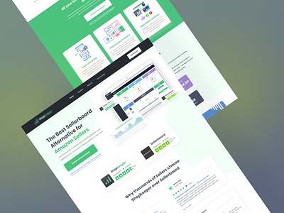 Landing Page Design amazon amazon seller amazon seller central dashboard design trend dribbble landing page landing page design profit profit analysis ui uiux web design website design