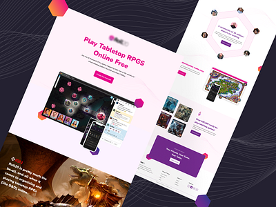 Online Games Landing Page design dribbble games landing page landing page design online games ui uiux web design website design