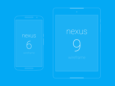 Nexus Wireframes android android l devices google lollipop nexus nexus 6 nexus 9 sketch wireframes