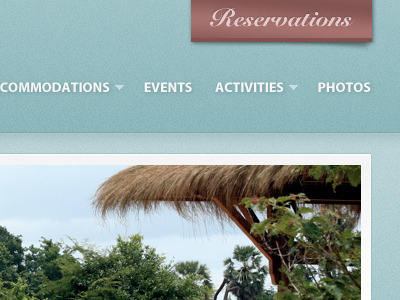 Bronze Lake Resort design green maroon resort texture travel web design