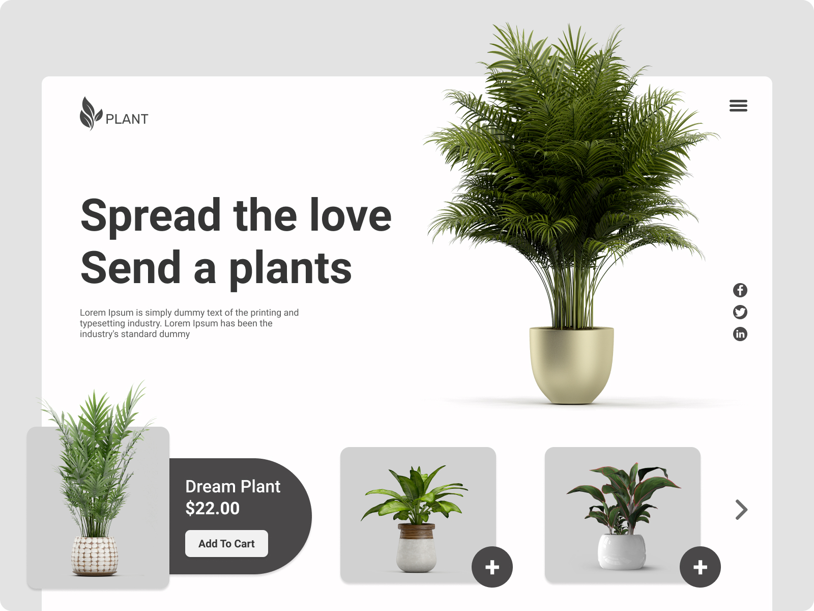 Plant selling website by Vishakha on Dribbble