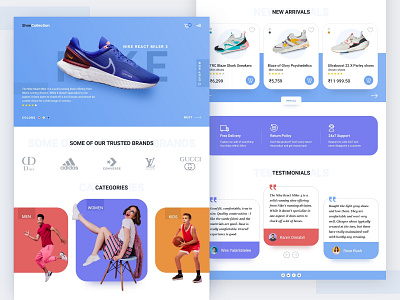 E-Commerce shoes website design