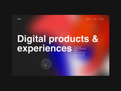 Animation of the first screen for a marketing company animation figma landing site typography ui ux web webdesign website design