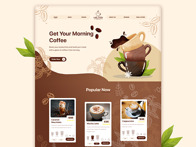 "The Cafe - Coffee To Go" Website