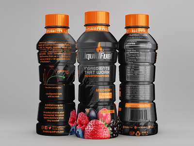 Liquid Fuel beautiful design branding energy drink labeldesign package design