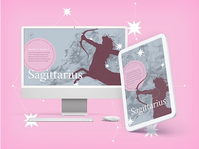 Sagittarius - Landing Page Idea landing page ui