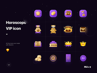 Horoscope ICON app ui