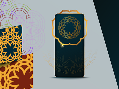 Golden Mandala design graphic design illustration logo mandala ornament patterns sketchbook ui vector w13art