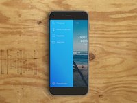 Hymnal App Draw Menu
