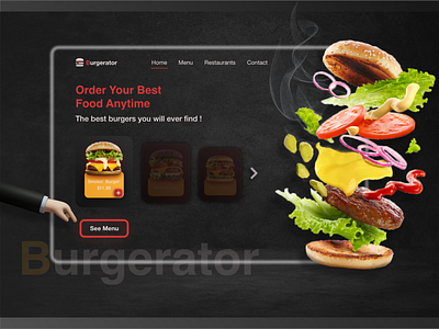 Fast Food Restaurant burgers fast food landing page menu restaurant