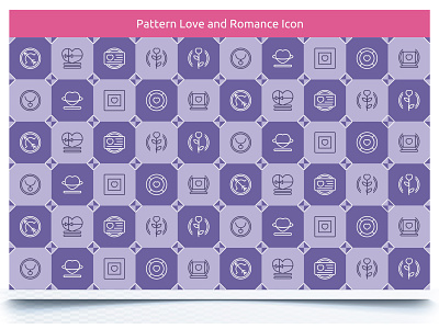 Pattern Love & Romance Icon decoration design heart icon illustration love pattern romance romantic seamless set shape sign symbol valentine vector