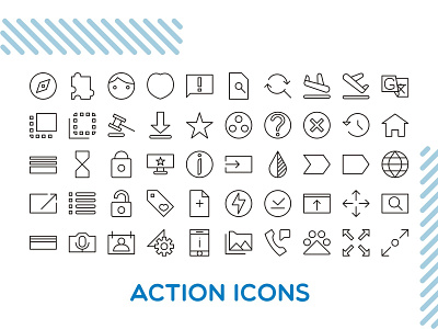 Action Icons action arrow black business concept design flat graphic icon illustration isolated press set sign success symbol technology vector web white