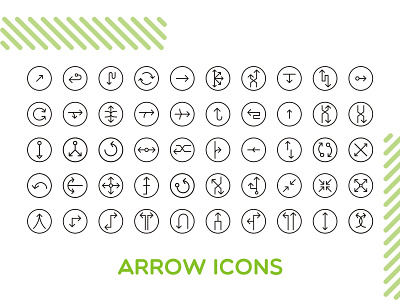 Arrow Icons arrow back button circle cursor direction down download forward icon next pointer right round set sign symbol up vector web