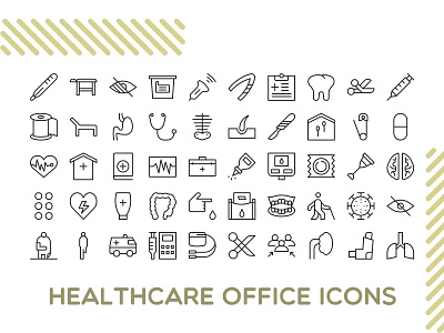 Healthcare Office Icons ambulance building business care clinic construction doctor emergency flat health healthcare hospital icon isolated medical medicine office symbol technology vector