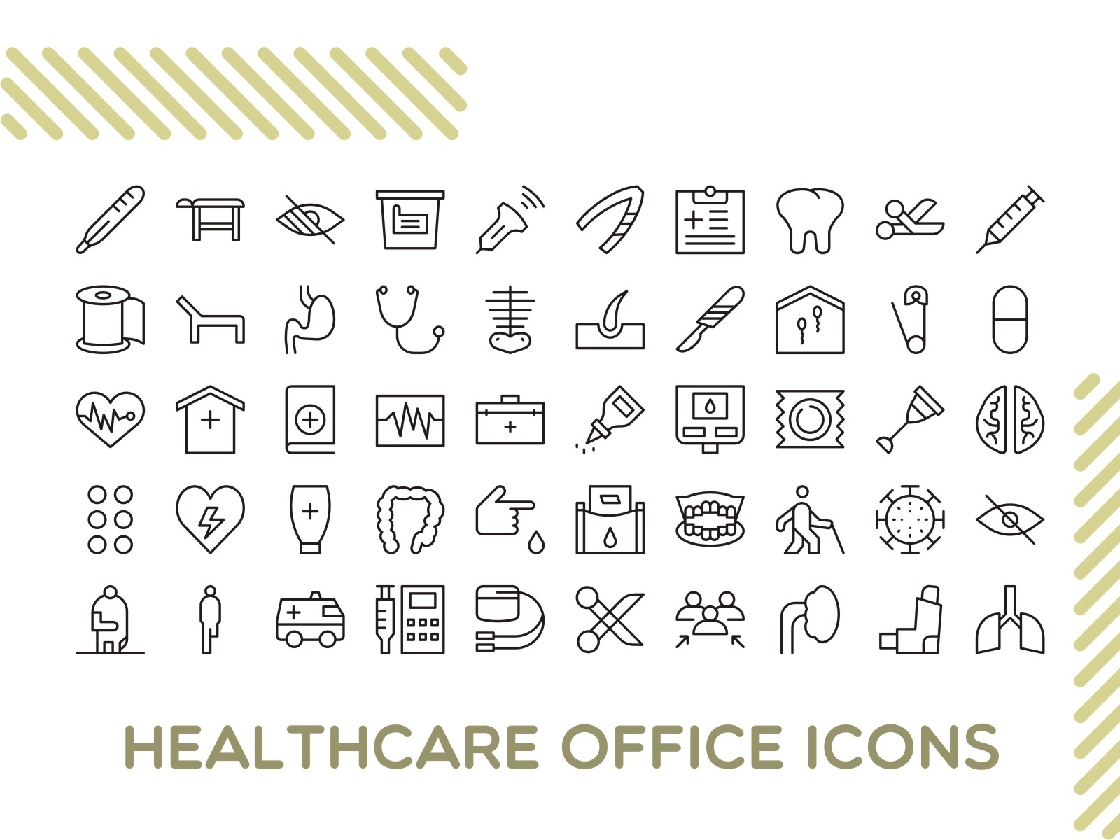 Healthcare Office Icons by Ferdinand Ak on Dribbble