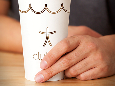 Coffee Cup application coffee coffee cup construction hand logo logo application modular system
