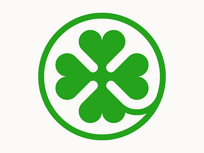 Lottery logo clover green lottery lotto luck lucky