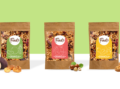 Breakfast cereal label Finik design food logo logo design packaging