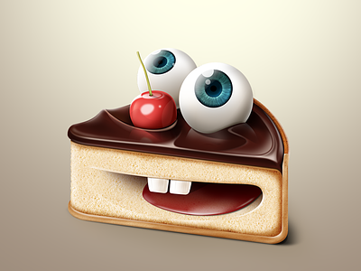 Eyeball Cake cake eyeball graphic icon illustration