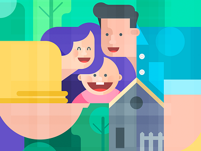 Family family graphic illustration personal illustration