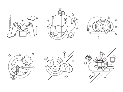 ICON DESIGN - Kyobo Books graphic icon illustration line pictogram