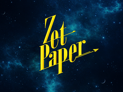 Zet paper design gametitle graphic typography