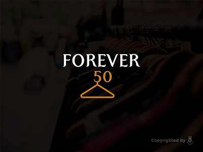 Forever 50 Clothing Brand Logo. a logo best brand branding clothing clothing store corporate creative creative logo design ecommerce fashion identity logo minimal simple store wordmark wordmarklogo