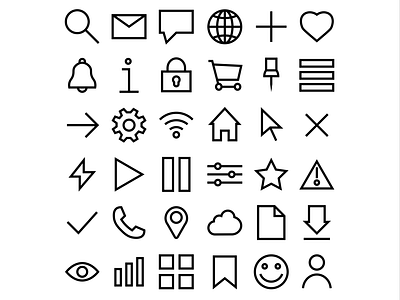 Customisable Iconography design icon ui