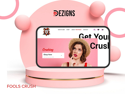 Fools Crush - eCommerce Website adeobe xd adobe photoshop branding clothing corporate deisgns crush design ecommerce fools home page illustration landing page logo modern designs ui ui inspiartyion uiux ux uxuidesign website
