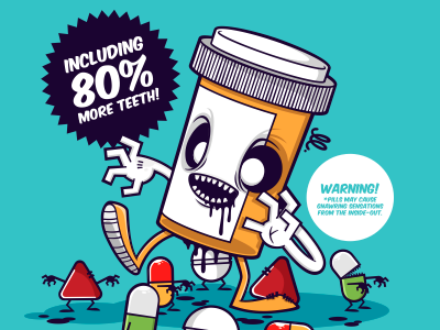 Because SCIENCE! advertisement medication pills zombie
