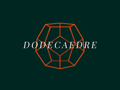 Dodecaedre ▲ Visual Experiment #02 3d aftereffects animation black elegant experiment geometric graphic green minimal motion design orange polygon serif visual art visual design webgl