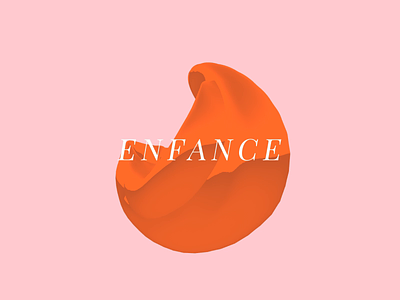 Enfance ▲ Visual Experiment #03 3d aftereffects animation circle elegant experiment geometric graphic liquid minimal motion motion design orange pink visual visual art visual design wave webgl