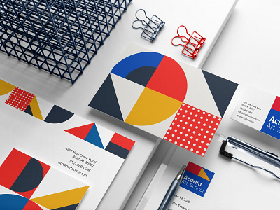 Identity Design for 'Acadia Art School' art branding design graphic identity school