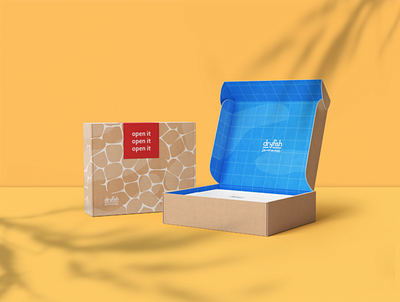 Dryfish Packaging branding design logo package design swimwear