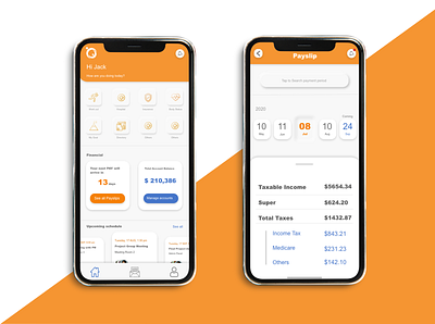 Payslip App UI design ui ux