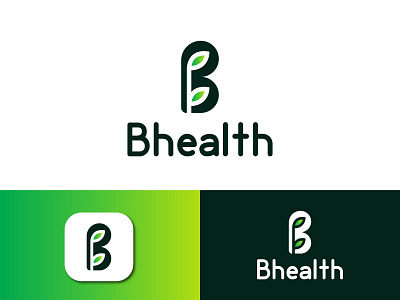 Bhealth logo || B Logo Design abstract logo app b b letter mark b logo b monogram care eco ecology education farm friendly green green care health logo leaf letter letters natural