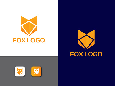 Fox logo abstract animal animals app apps entertainment fox fox business fox logo fox template fox vector icon media orange simple simple fox solutions vector