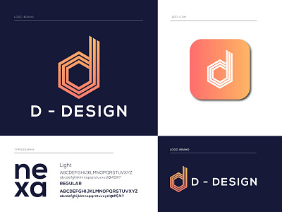 Abstract D Letter Logo