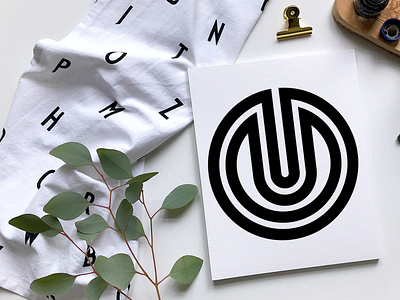 UU Minimalist Logo | Monogram logo