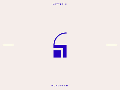 Letter mark H - H monogram logo design